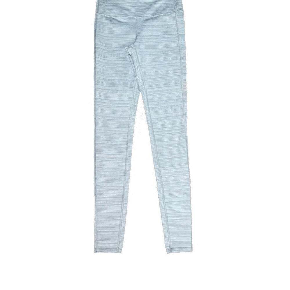 Athleta High Rise Jacquard Chaturanga Leggings in Slate Grey/White
